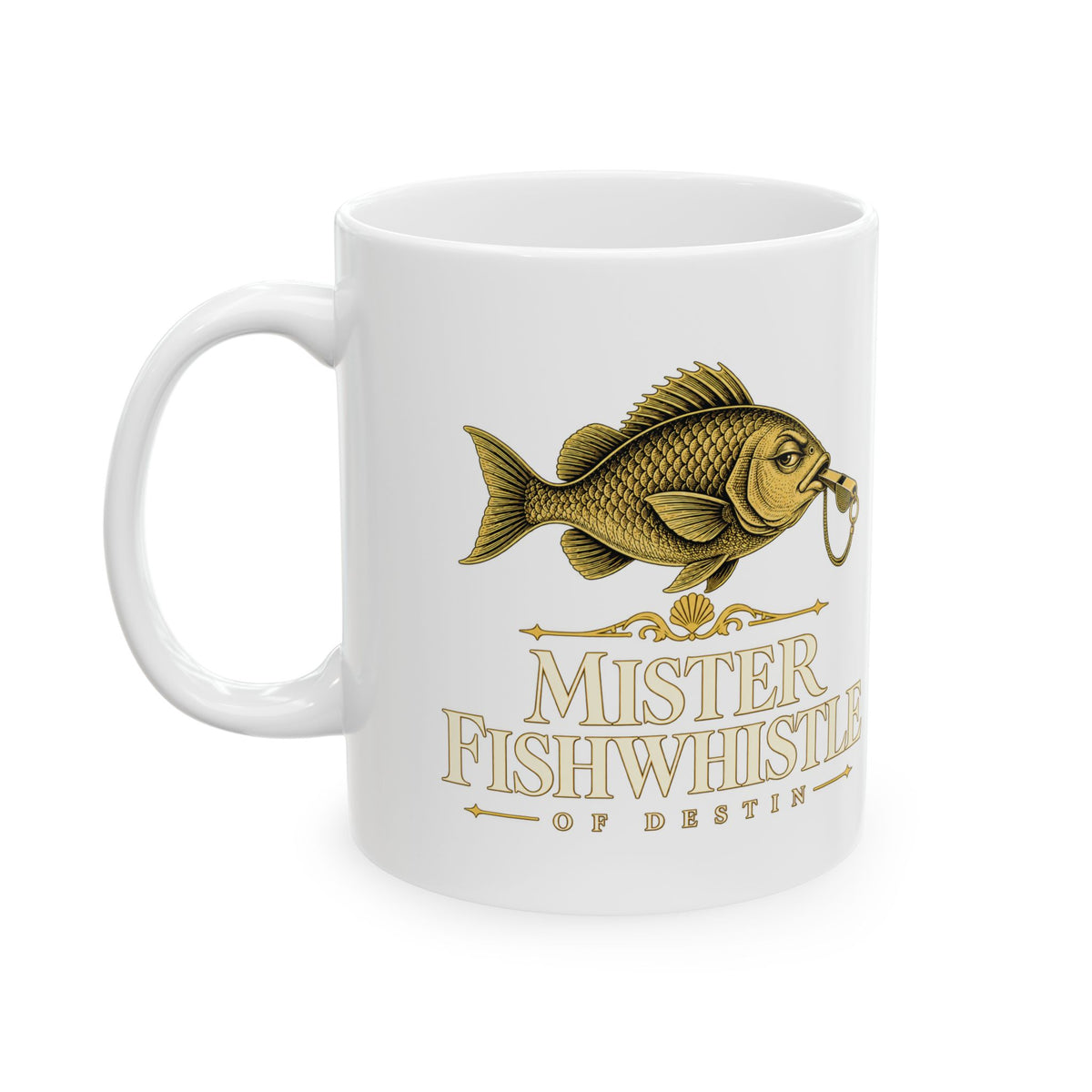 Mister Fishwhistle — Official Logo Mug, 11 oz