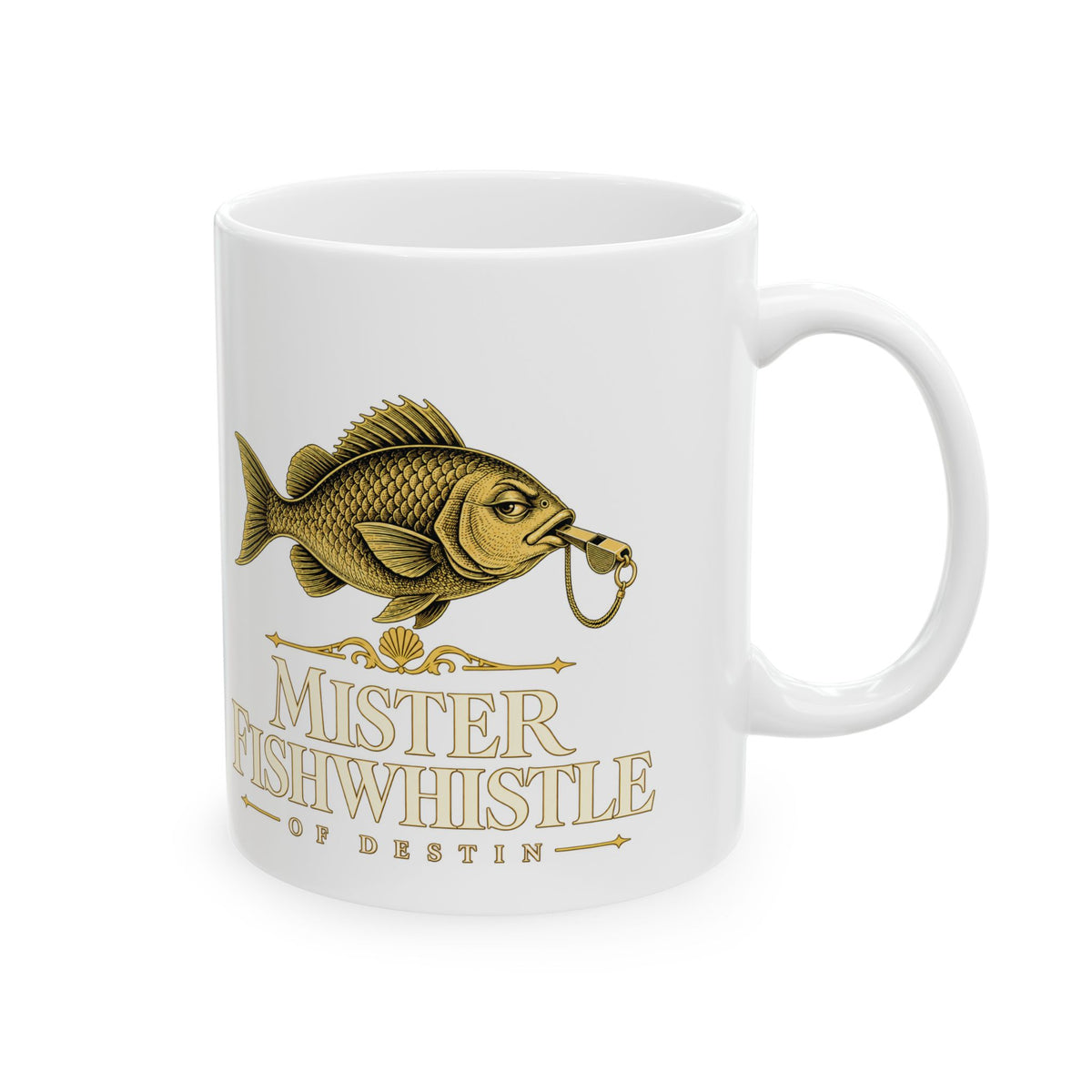 Mister Fishwhistle — Official Logo Mug, 11 oz