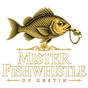 Mister Fishwhistle of Destin — official gold fish and whistle logo